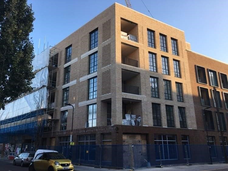 Brickwork in Hackney Wick for new apartments